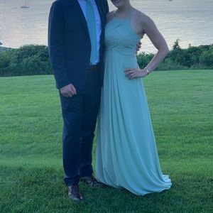 Azazie Ginger Bridesmaid Dress in Dusty Sage A2